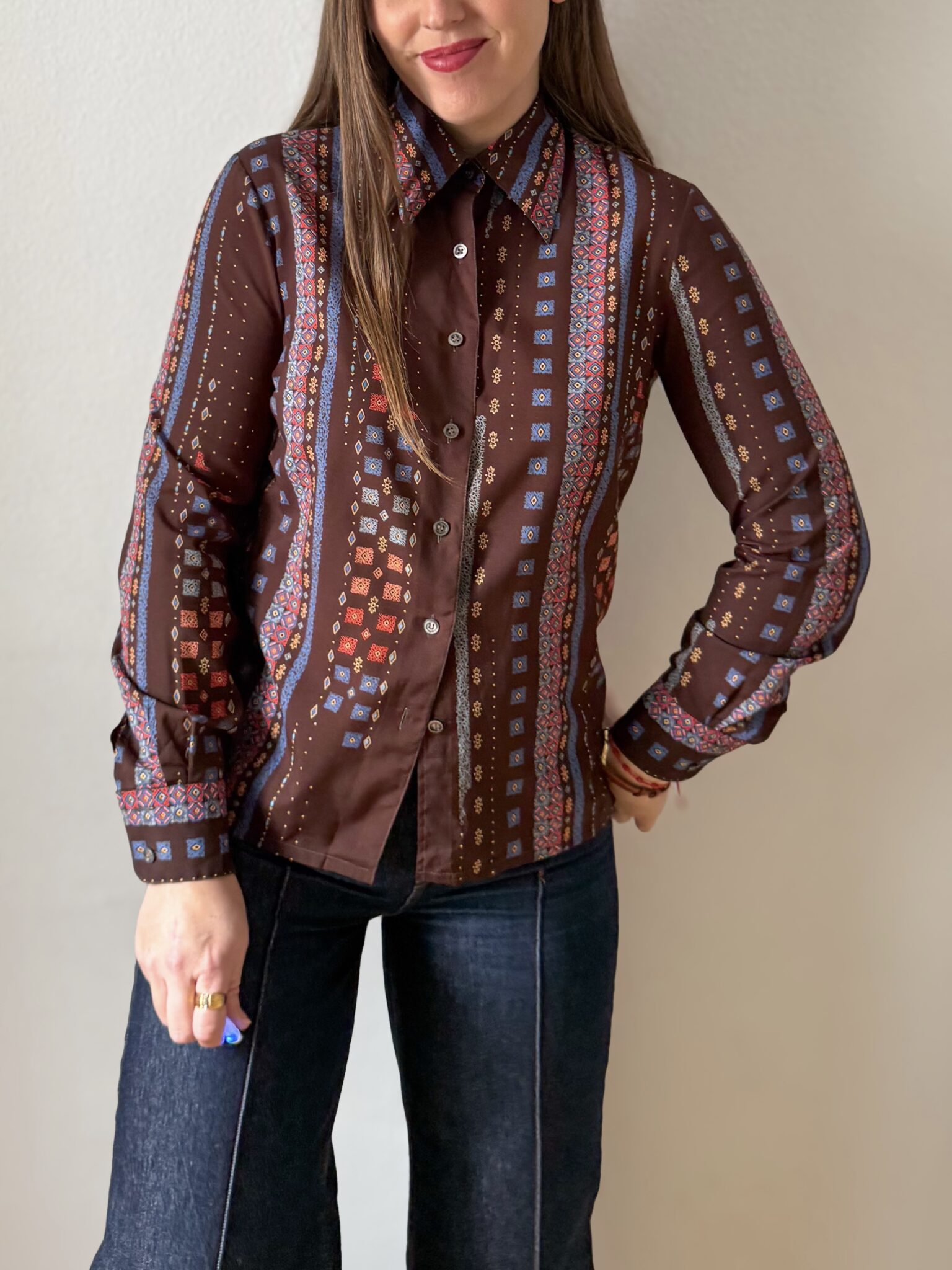 Camisa estampada años 70 Camisa estampada años 70