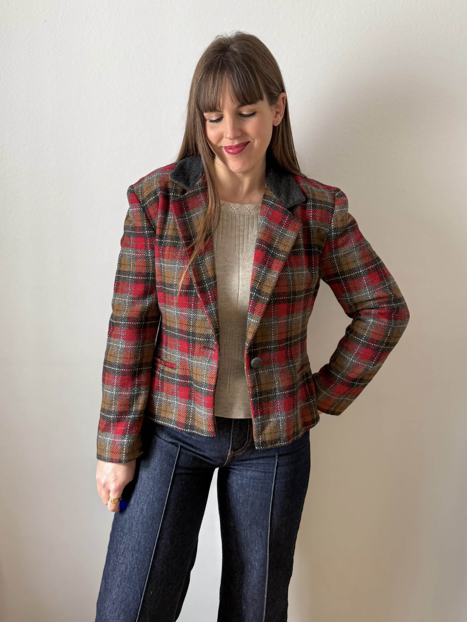 Imagen de Blazer cuadros tartan (2)