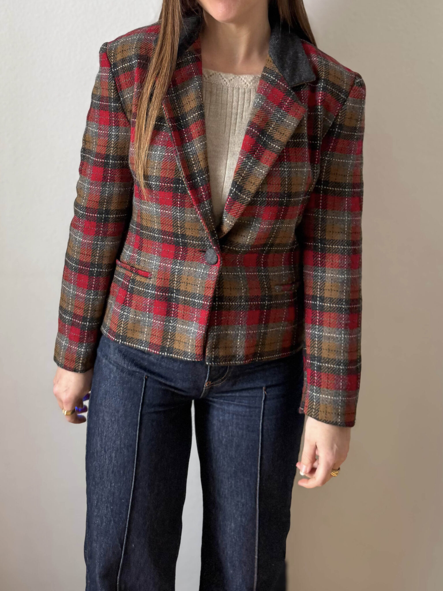 Blazer cuadros tartan (4) Imagen de Blazer cuadros tartan (4)