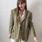 Imagen de Blazer verde pata gallo (3)