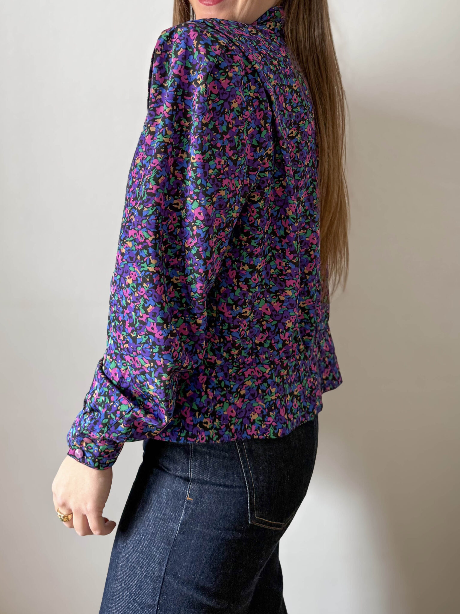 Imagen de Blusa flores maxi hombreras (3)
