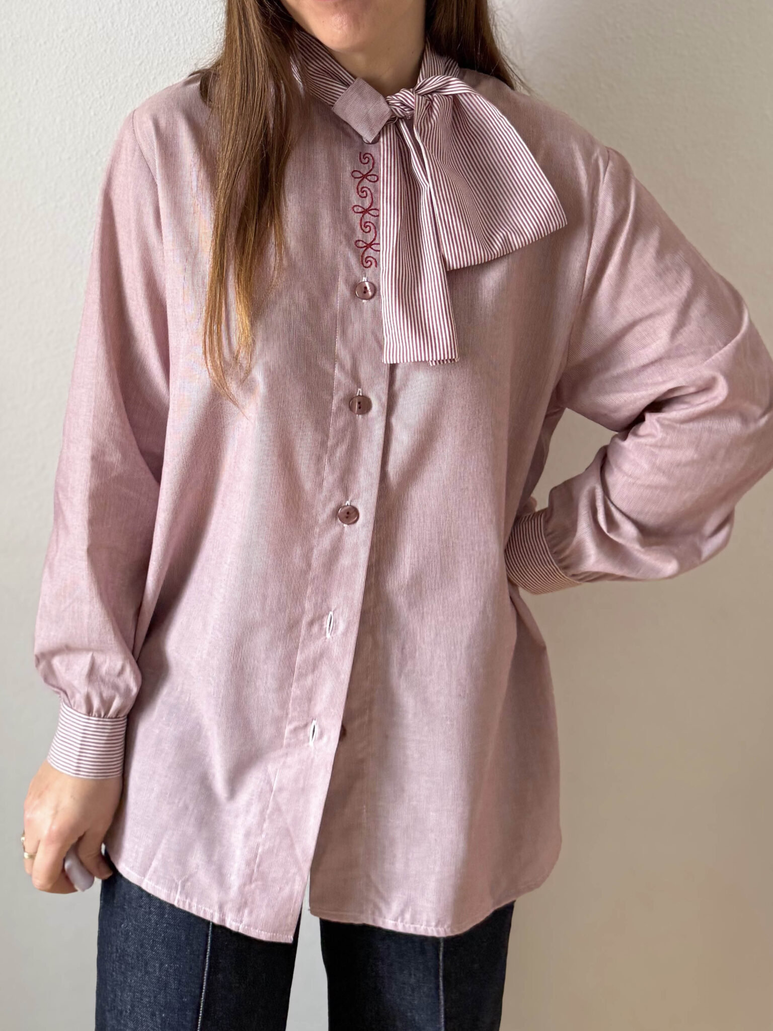 Blusa rayas lazada (2) Imagen de Blusa rayas lazada (2)