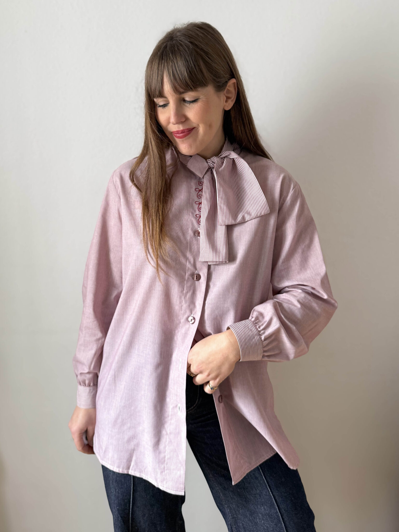 Imagen de Blusa rayas lazada (3)