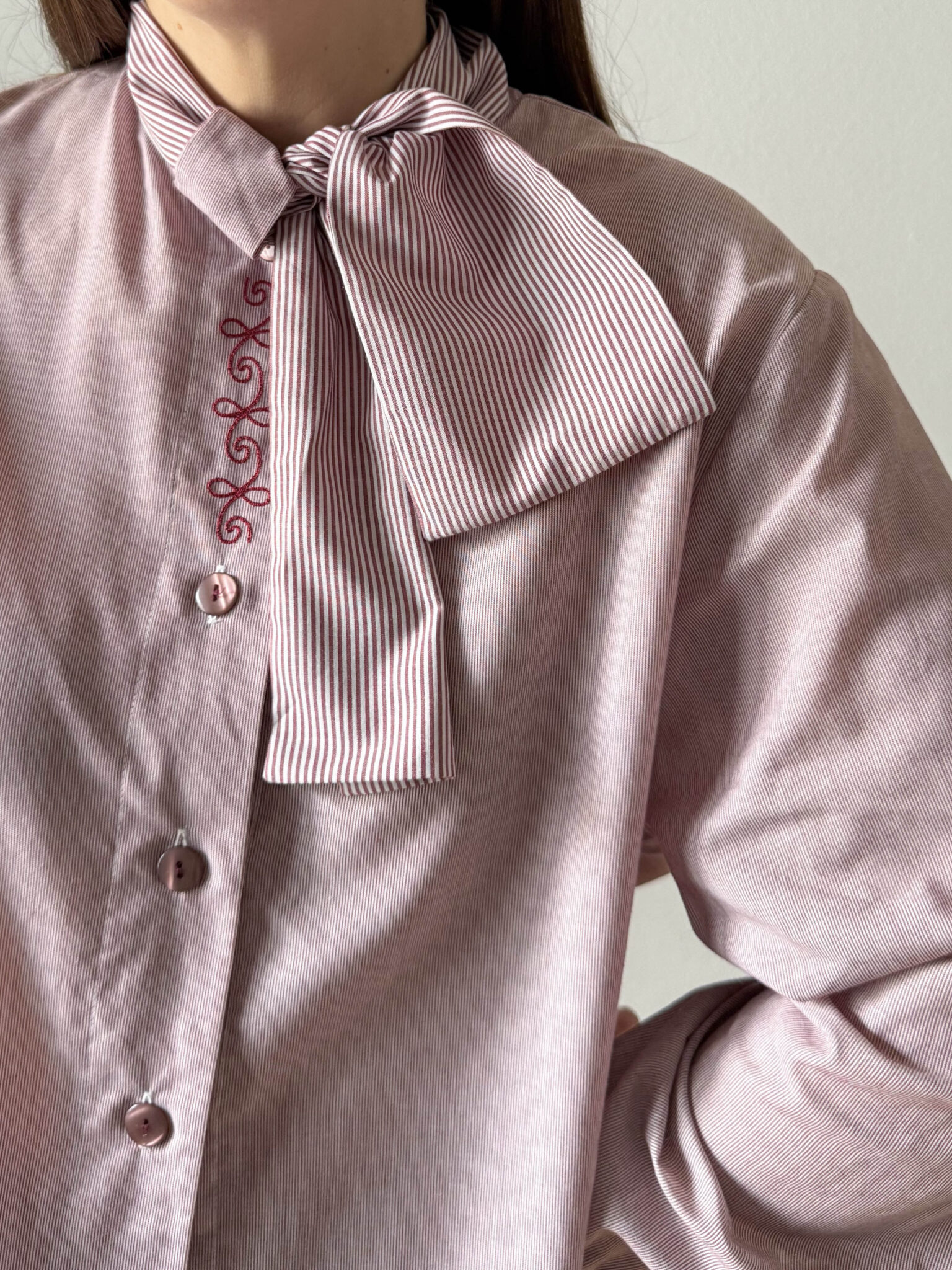 Imagen de Blusa rayas lazada (6)