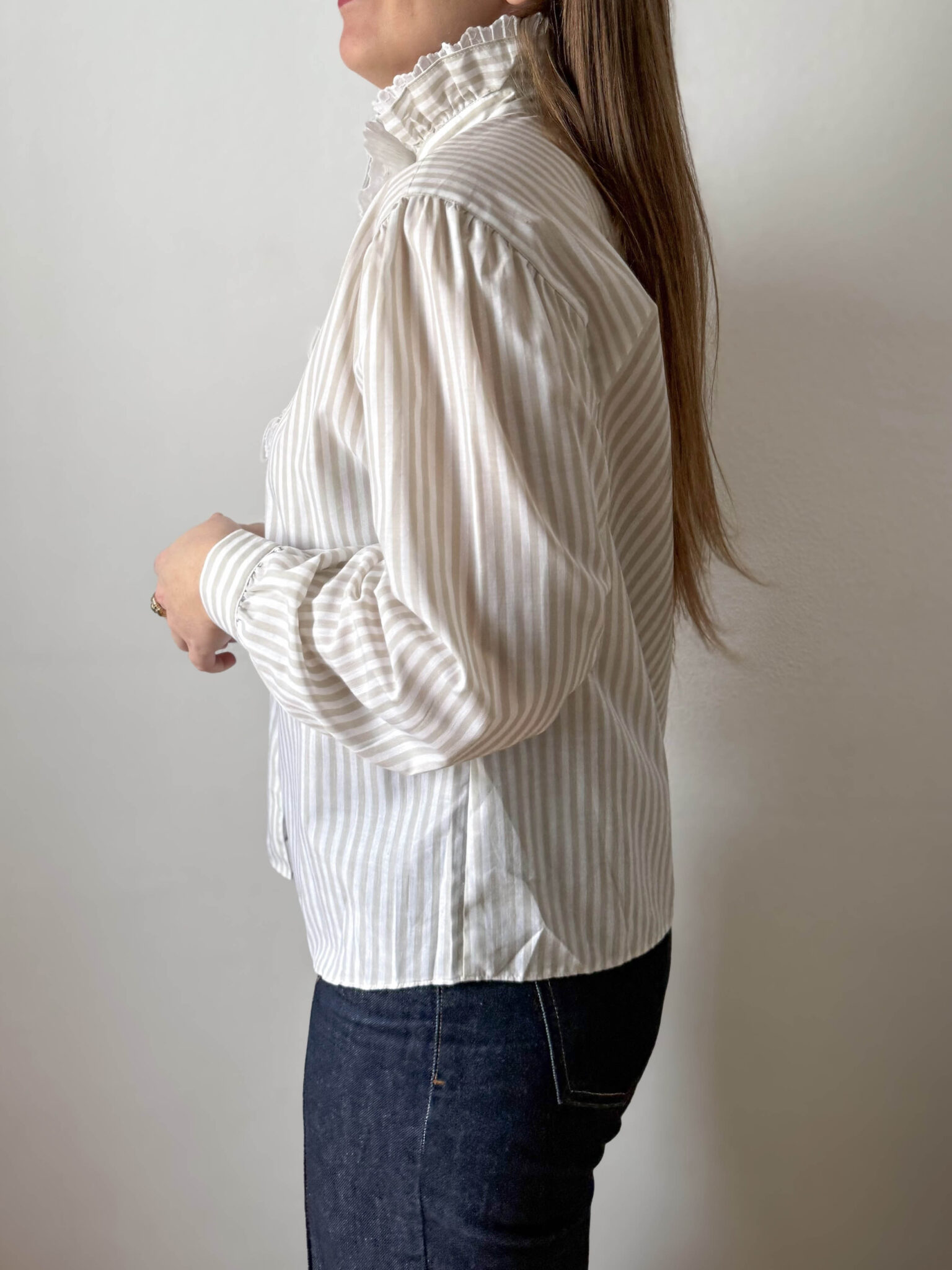 Imagen de Blusa rayas volante (4)