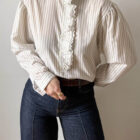 Imagen de Blusa rayas volante (6)