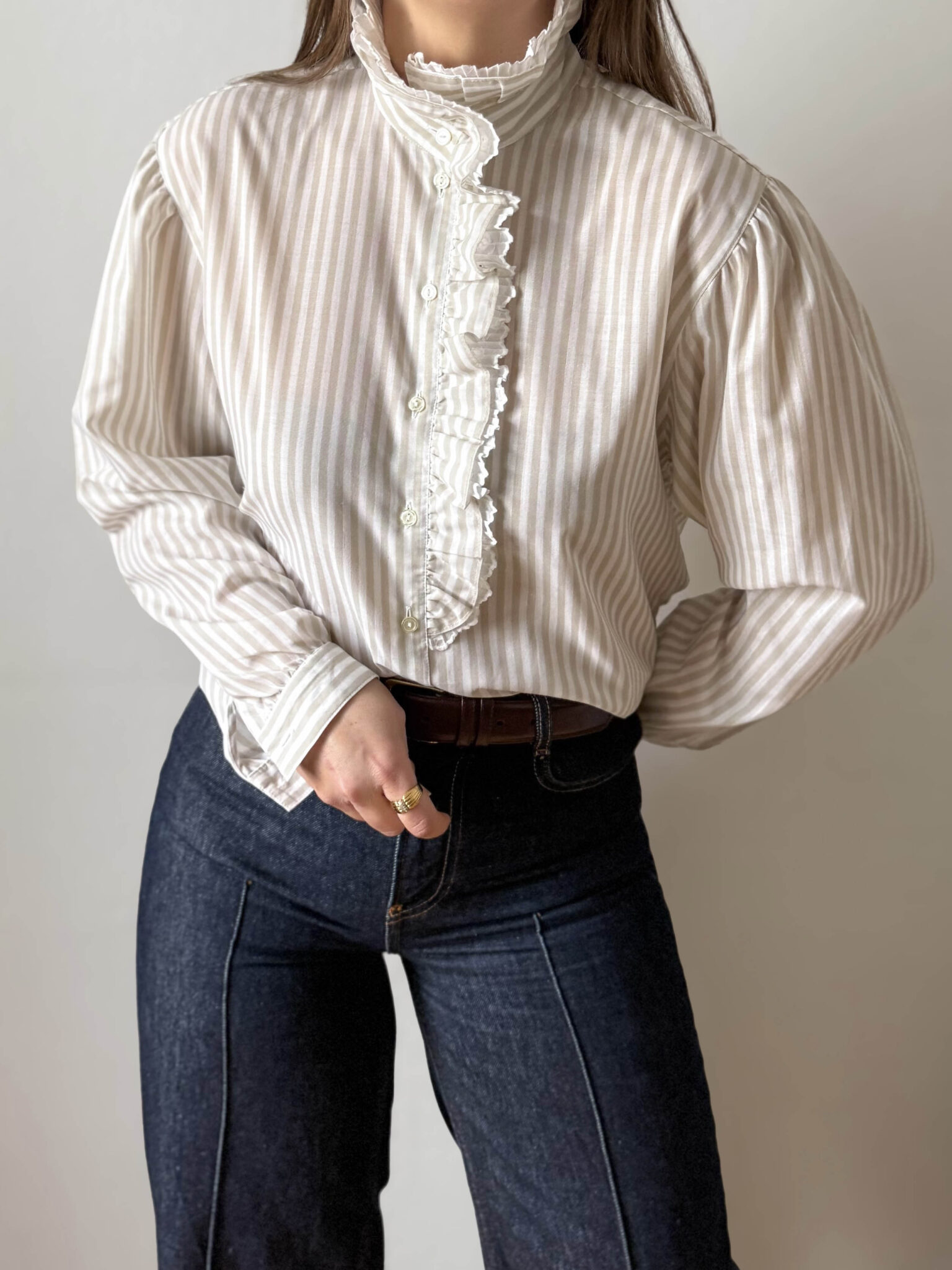 Imagen de Blusa rayas volante (6)