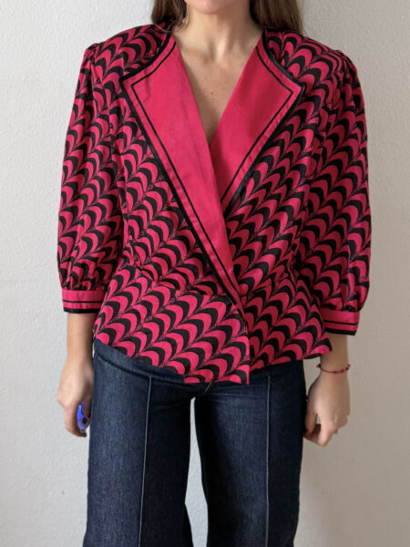 Imagen de Blusa satinada bicolor (2)
