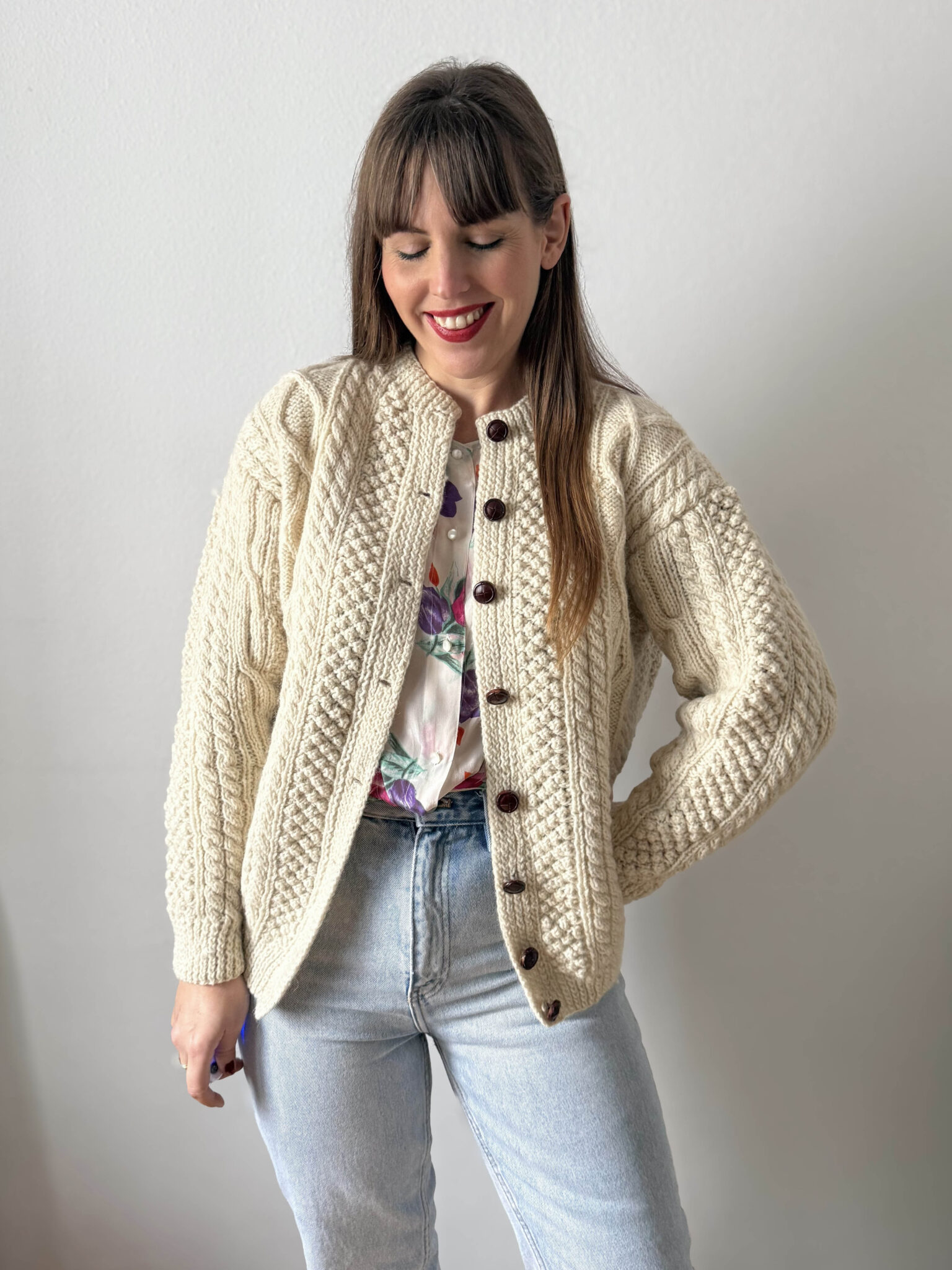 Imagen de Cardigan punto irlandes (4)