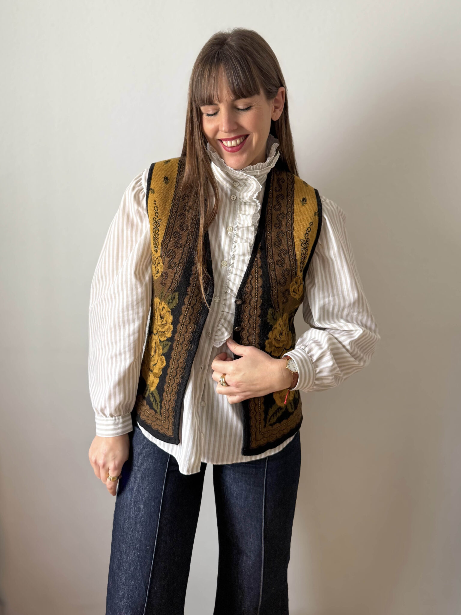 Imagen de Chaleco punto estampado (1)