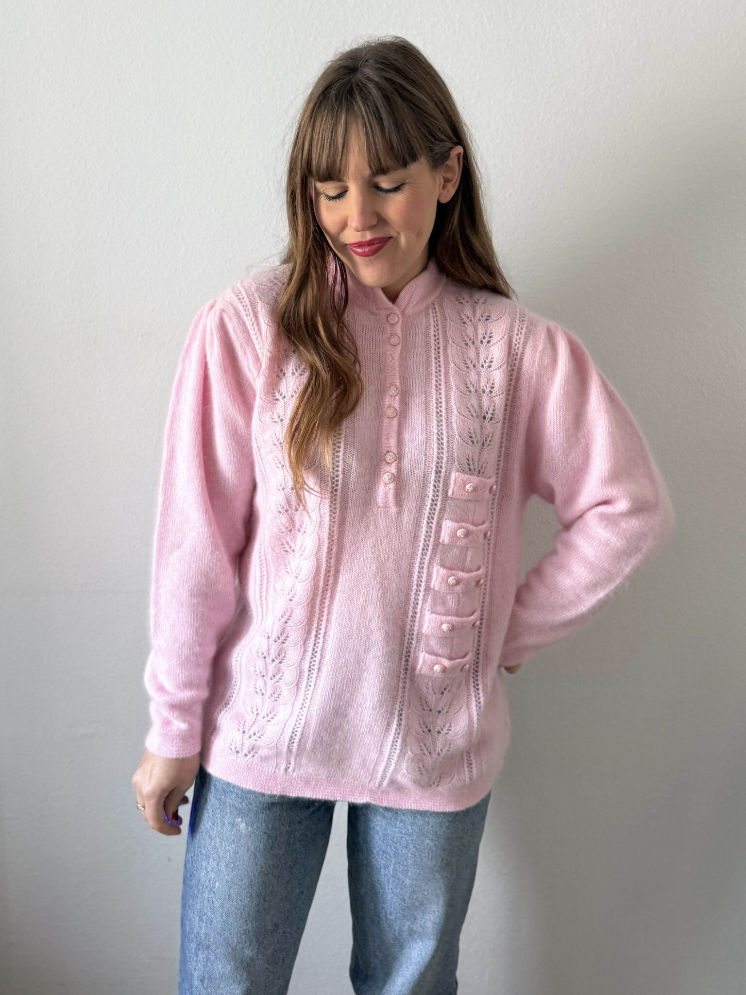 Imagen de Jersey rosa mohair (2)