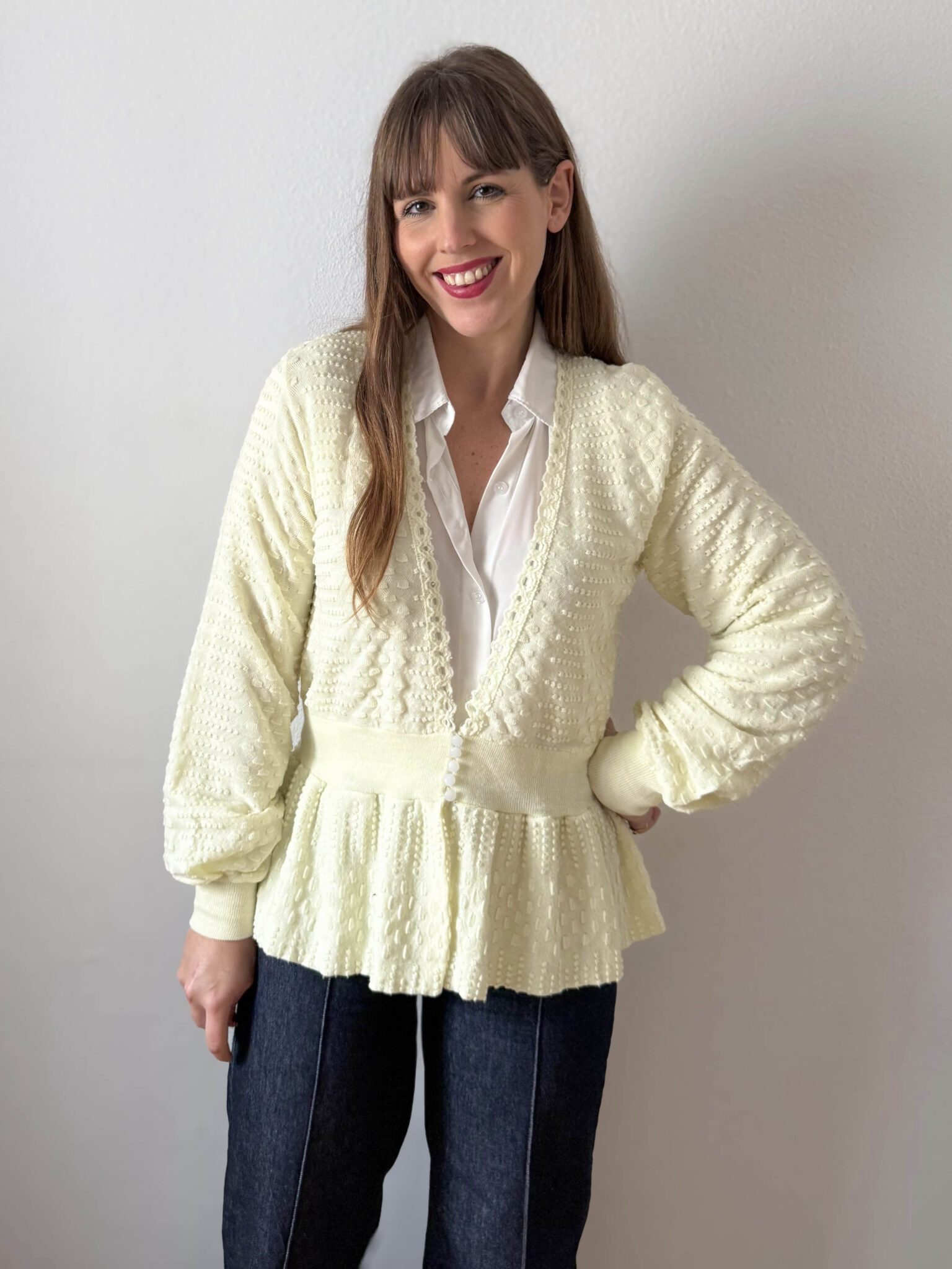 Imagen de Rebeca amarilla peplum (2)