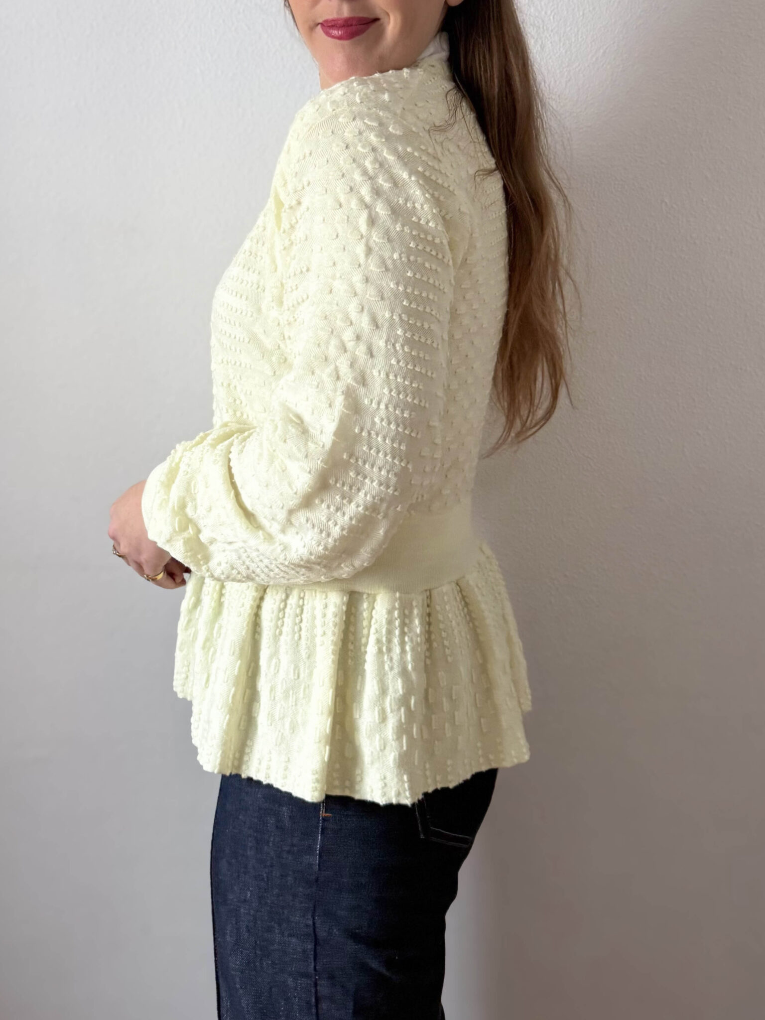 Imagen de Rebeca amarilla peplum (4)