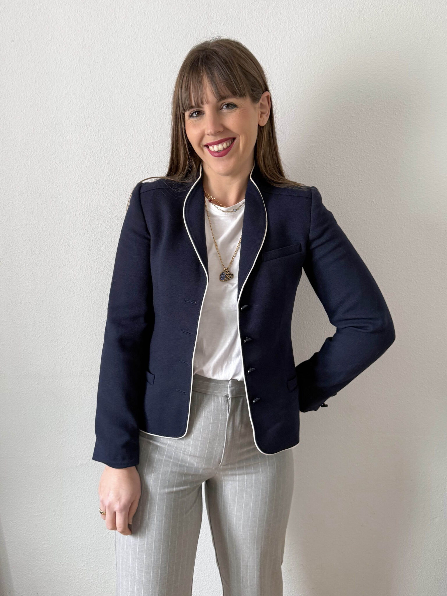 Imagen de Blazer ribete blanco (2)