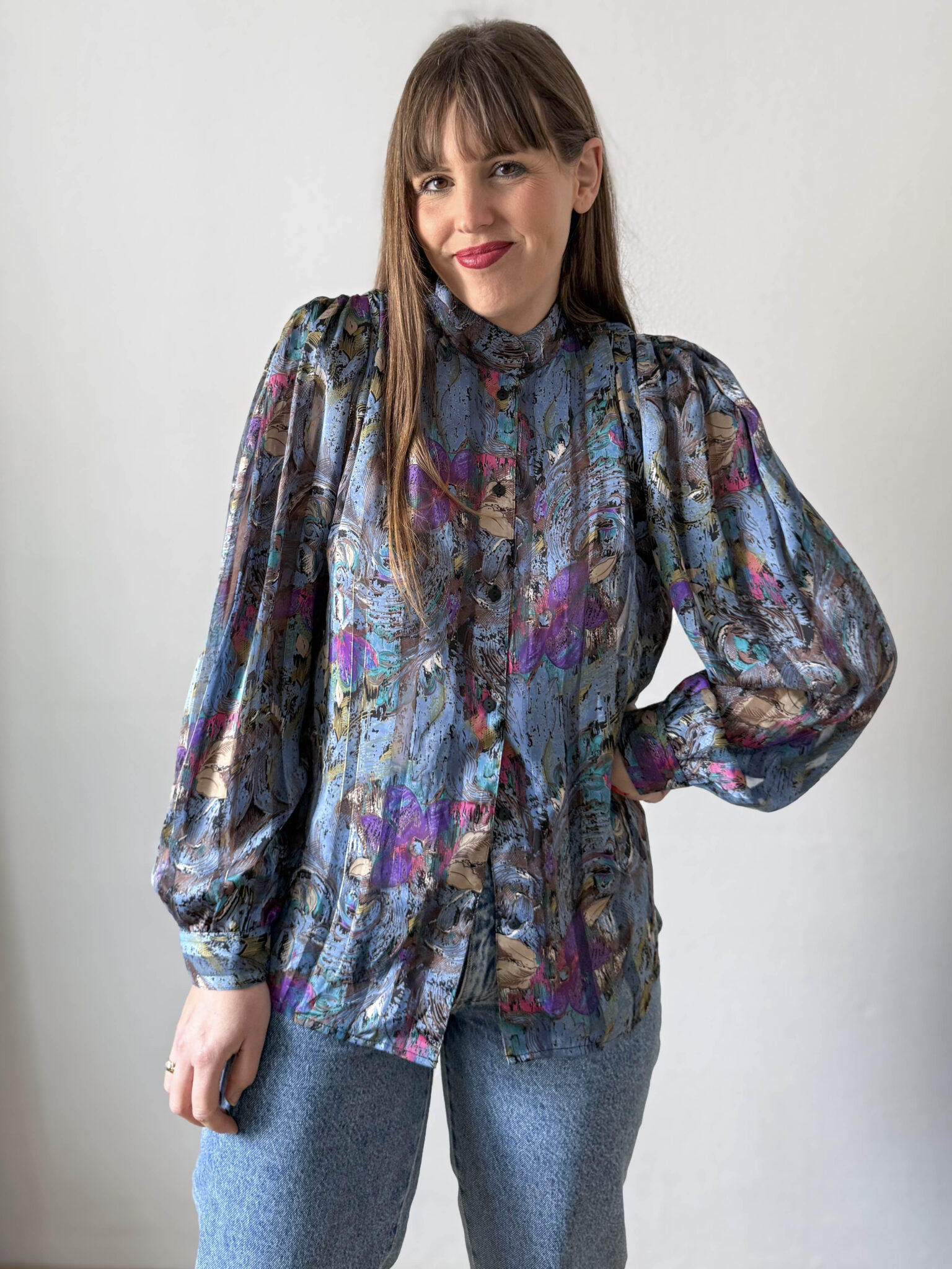 Imagen de Blusa fruncida estampada (2)