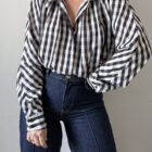 Imagen de Blusa fruncida vichy (6)