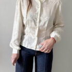 Imagen de Blusa satinada marfil (2)