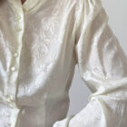 Imagen de Blusa satinada marfil (6)