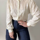 Imagen de Blusa satinada marfil (7)