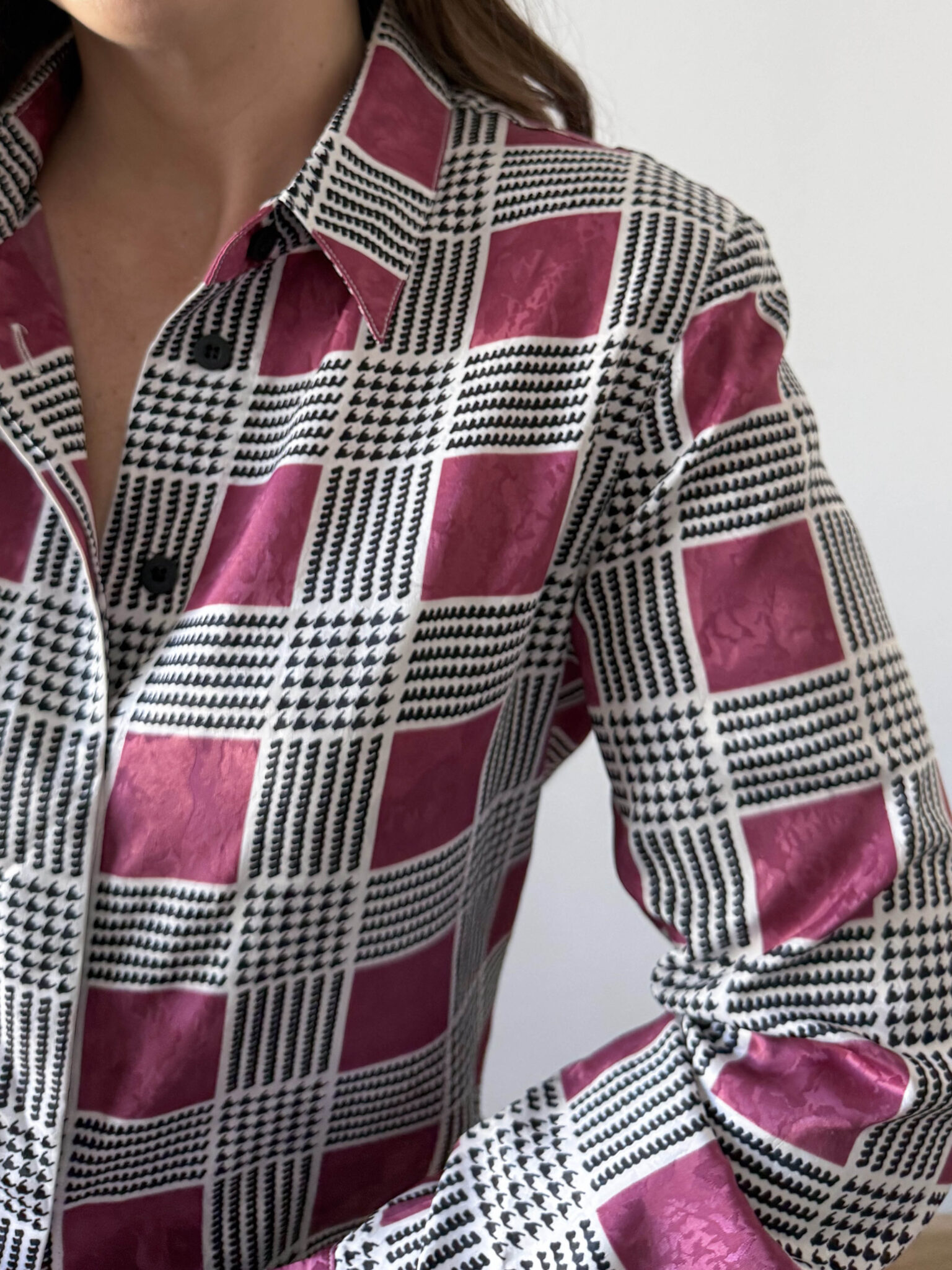 Imagen de Camisa cuadros satinada (3)