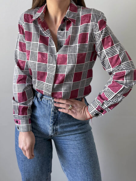 Imagen de Camisa cuadros satinada (5)