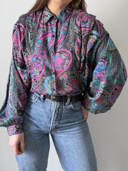 Imagen de Camisa pliegues estampada (6)