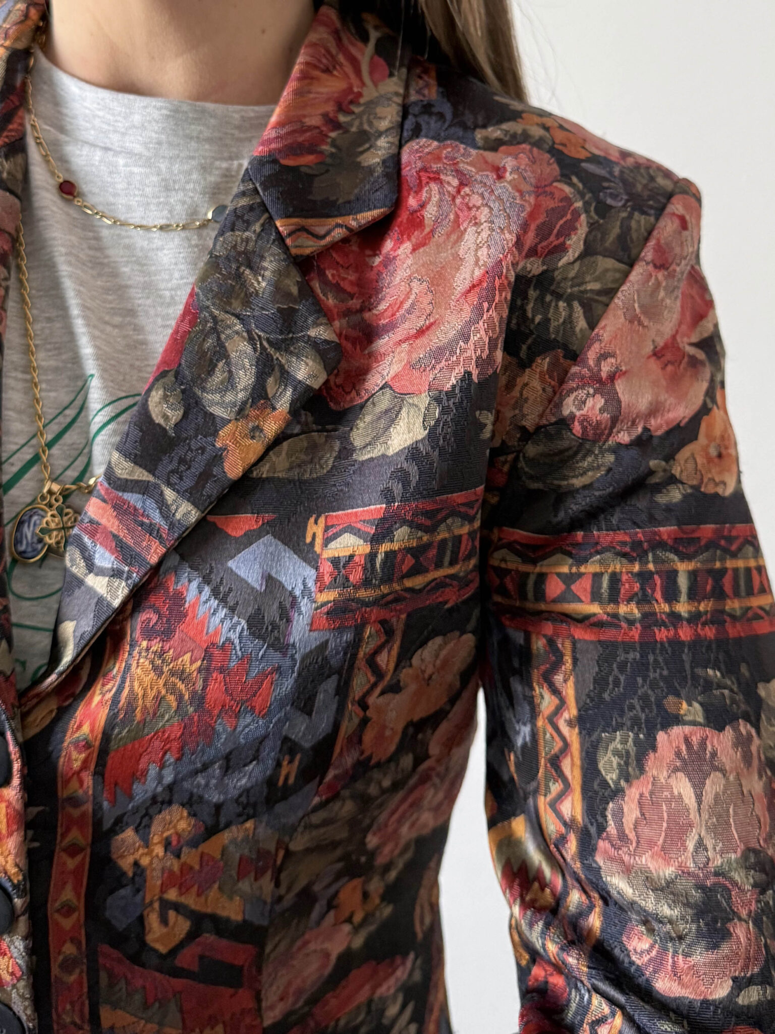 Imagen de Chaqueta entallada floral (6)