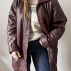 Imagen de Chaqueta granate piel (1)