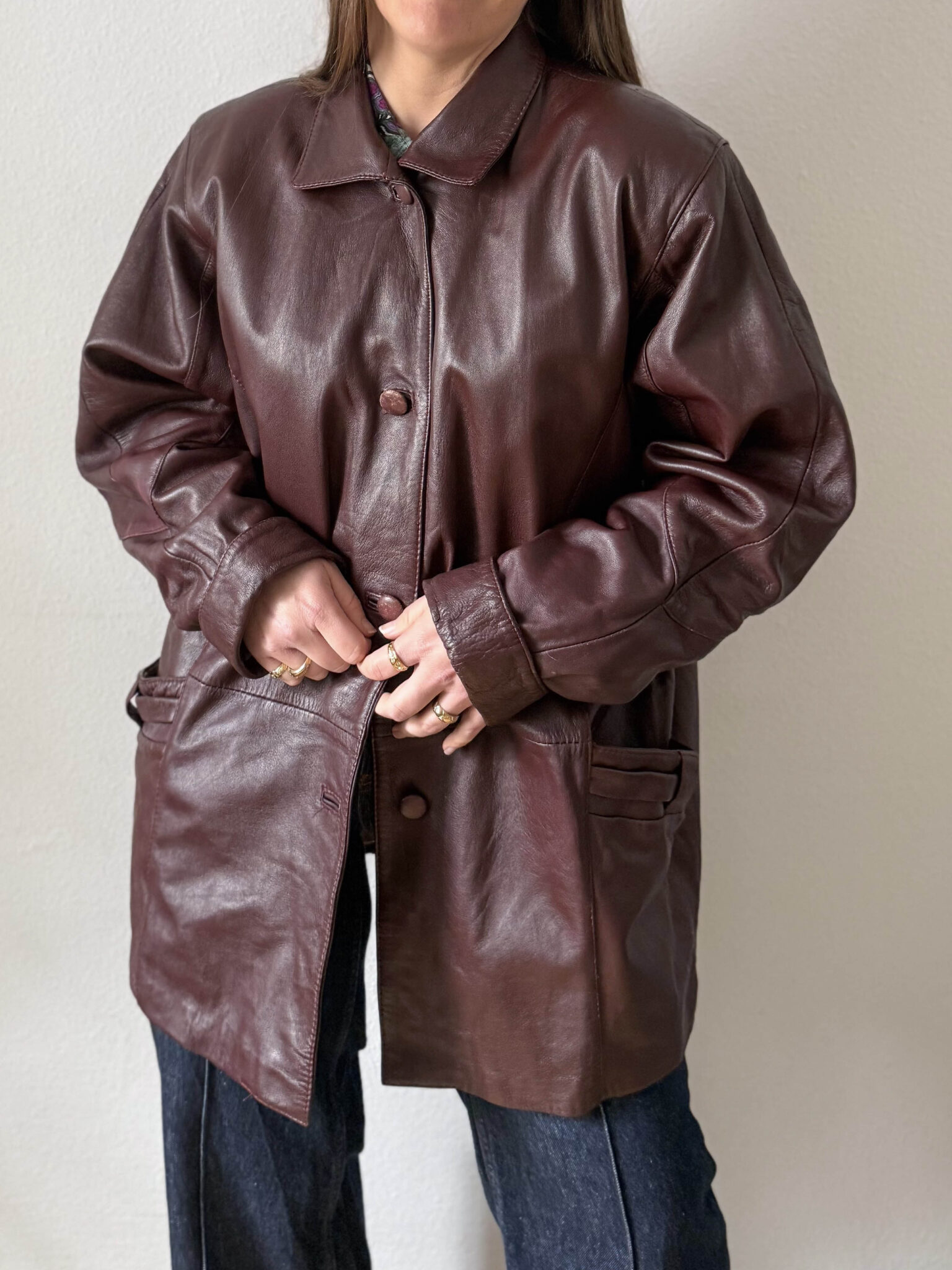 Imagen de Chaqueta granate piel (10)