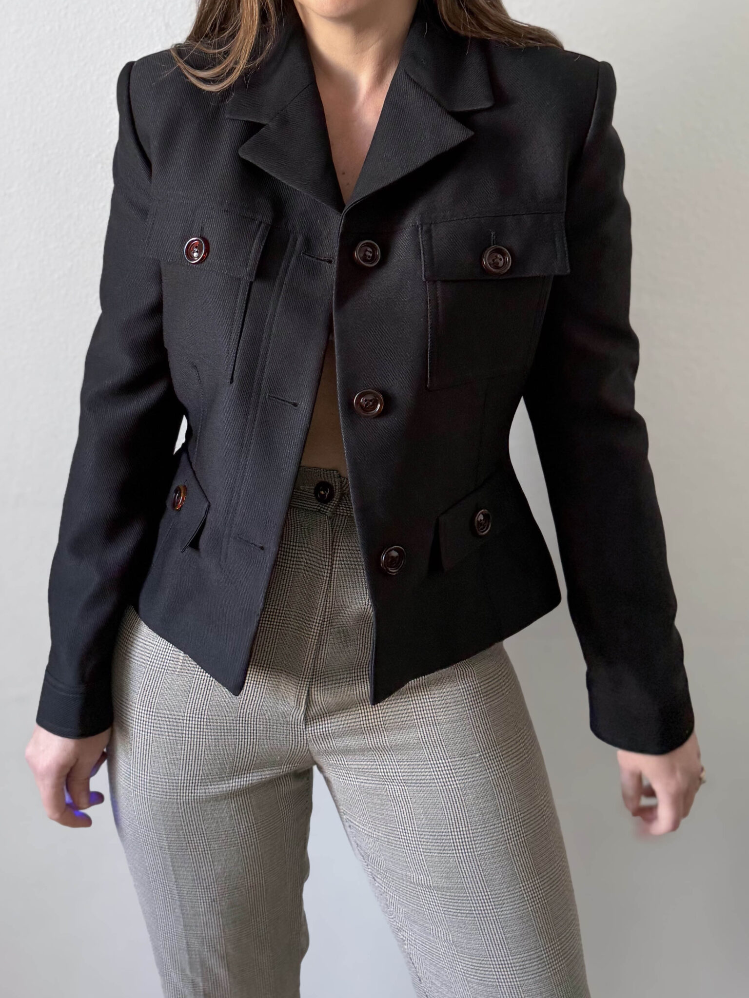 Chaqueta italiana negra (9) Imagen de Chaqueta italiana negra (9)