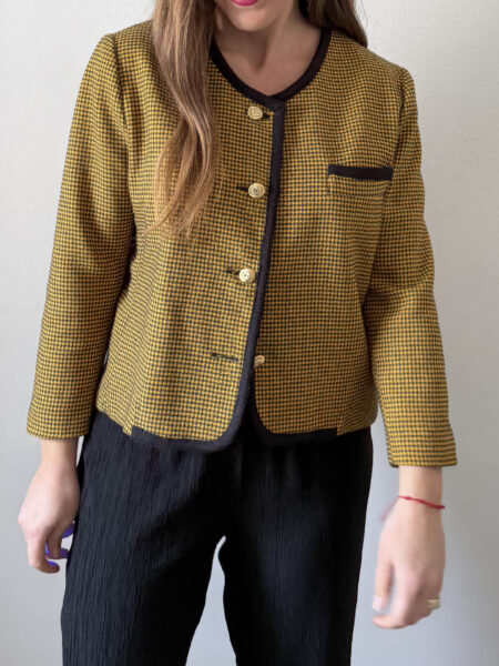 Imagen de Chaqueta vichy mostaza (1)