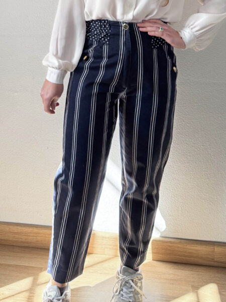 Imagen de Pantalon marino rayas (2)