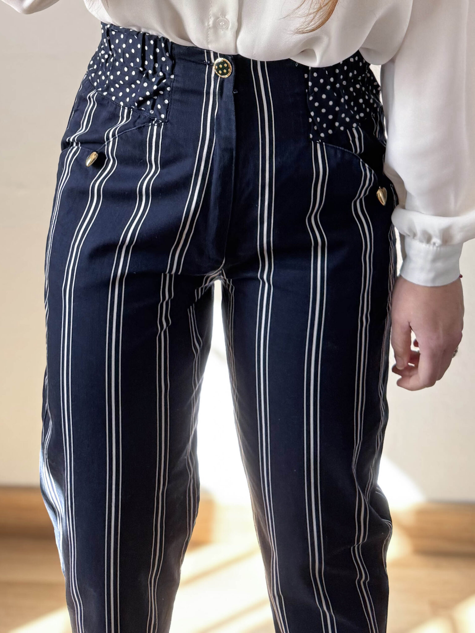 Imagen de Pantalon marino rayas (3)