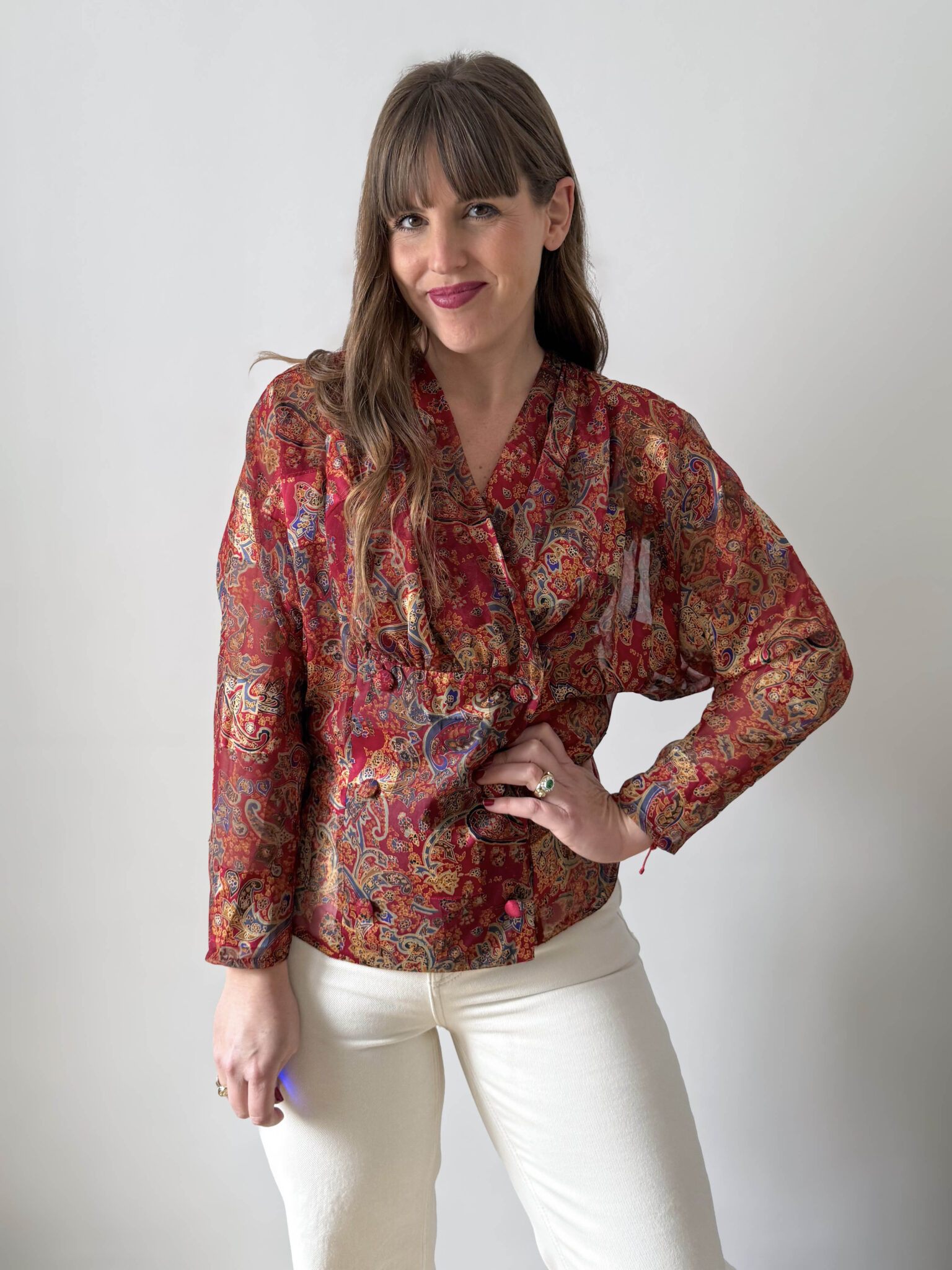 Imagen de Blusa gasa estampado (3)