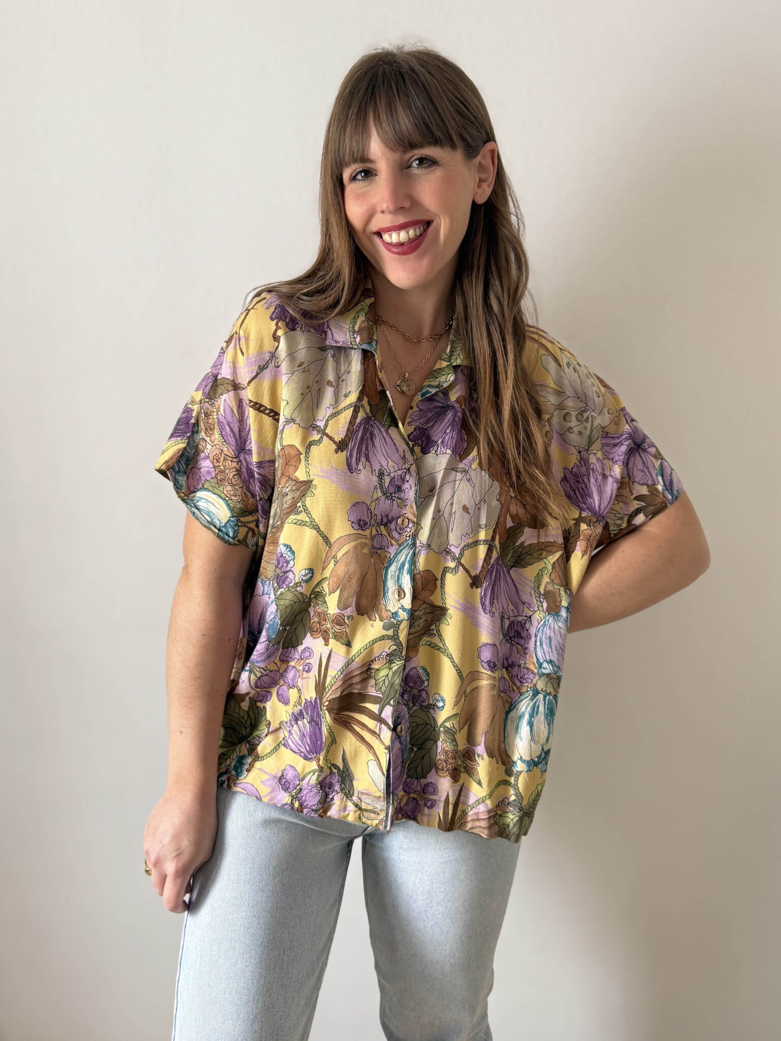 Imagen de Blusa print amarillo (2)