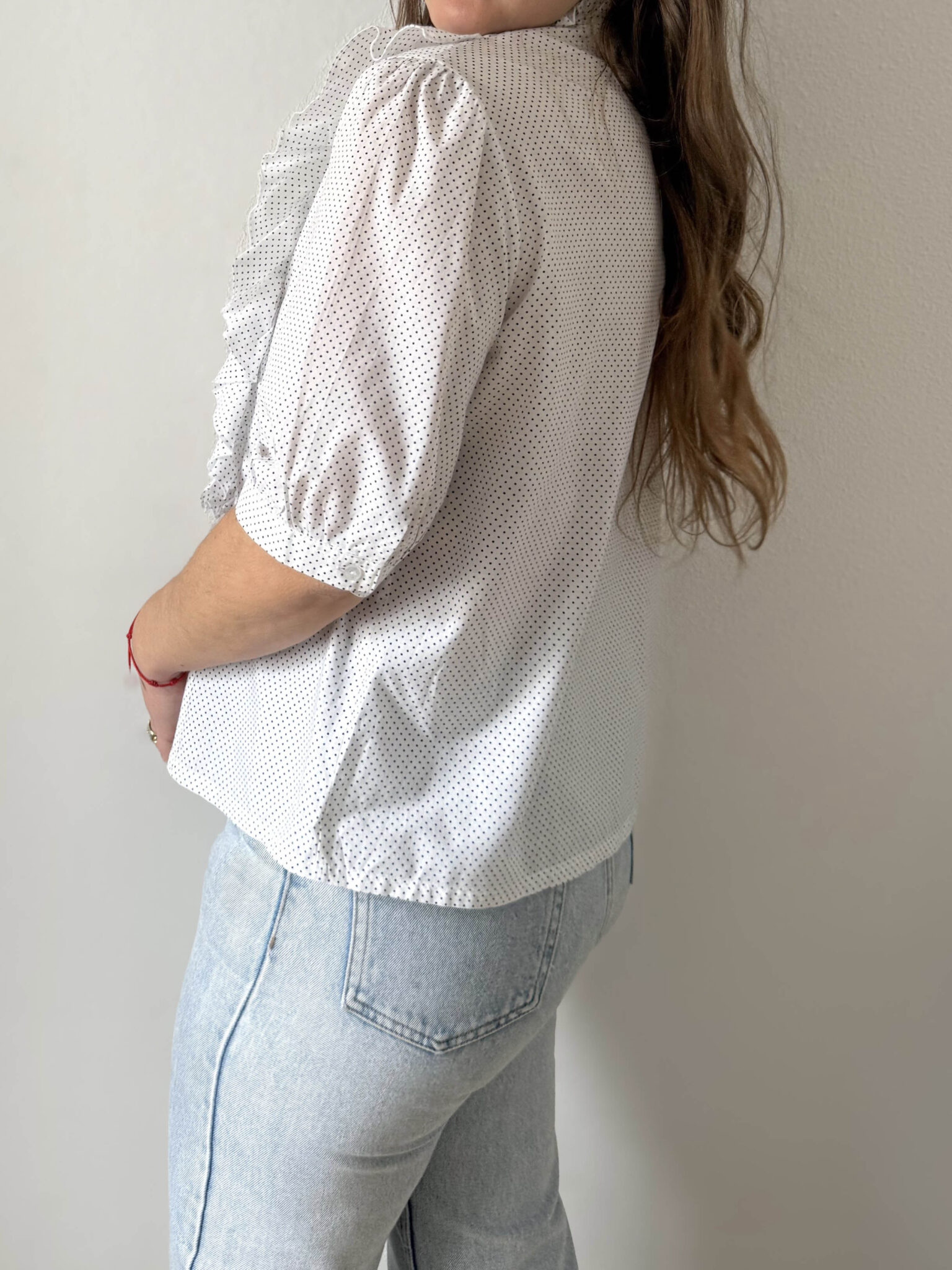 Imagen de Blusa topos y volantes (4)