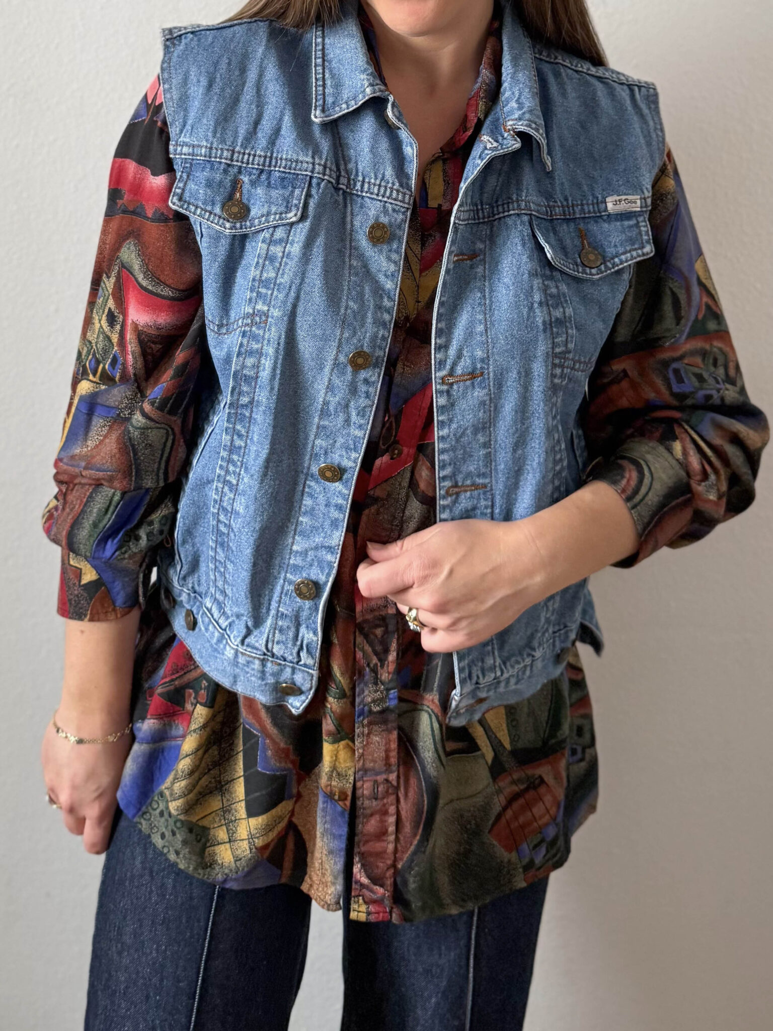 Chaleco denim vintage (2) Imagen de Chaleco denim vintage (2)