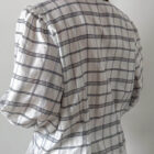 Imagen de Blusa cuello mao con cuadros (5)