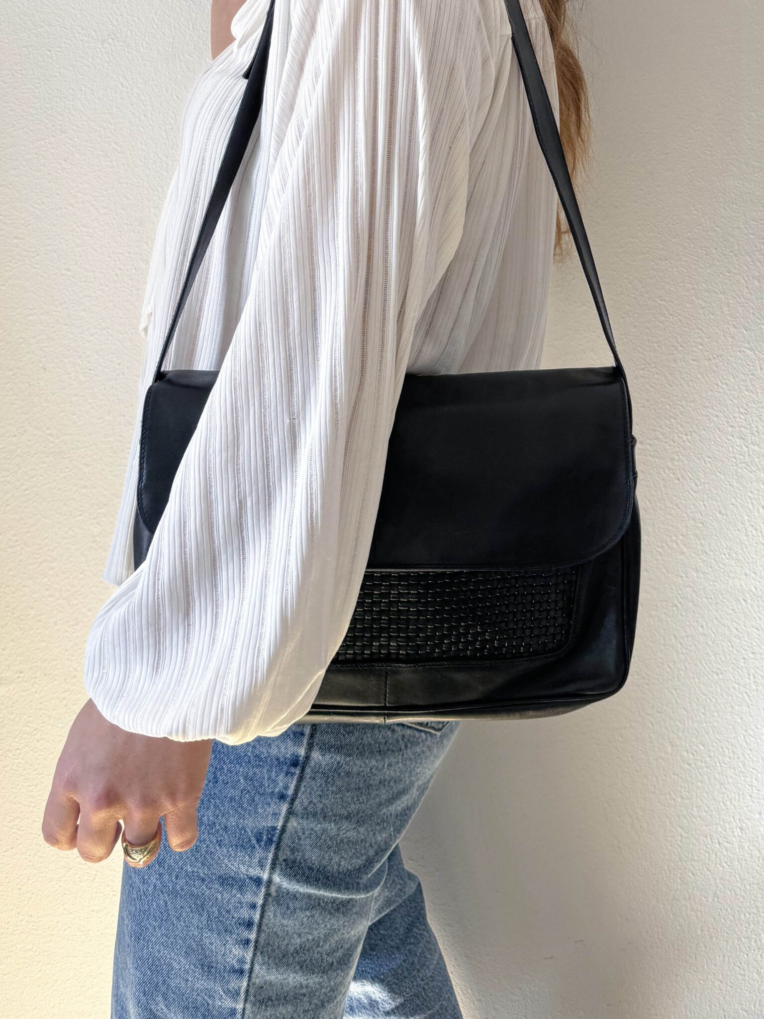 Imagen de Bolso italiano piel azul (7)
