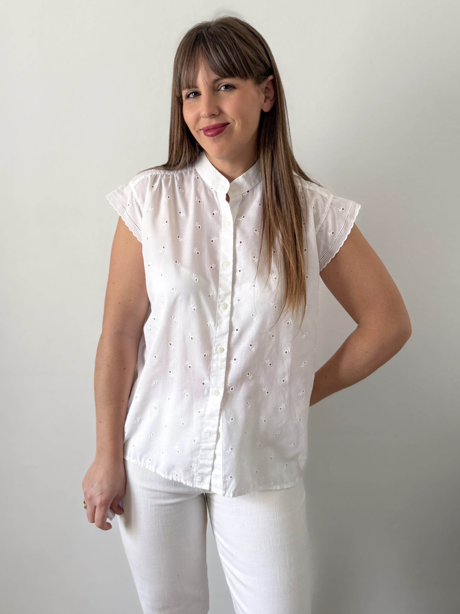 Imagen de Blusa bordado ingles (2)