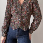Imagen de Blusa floral con lazada (3)