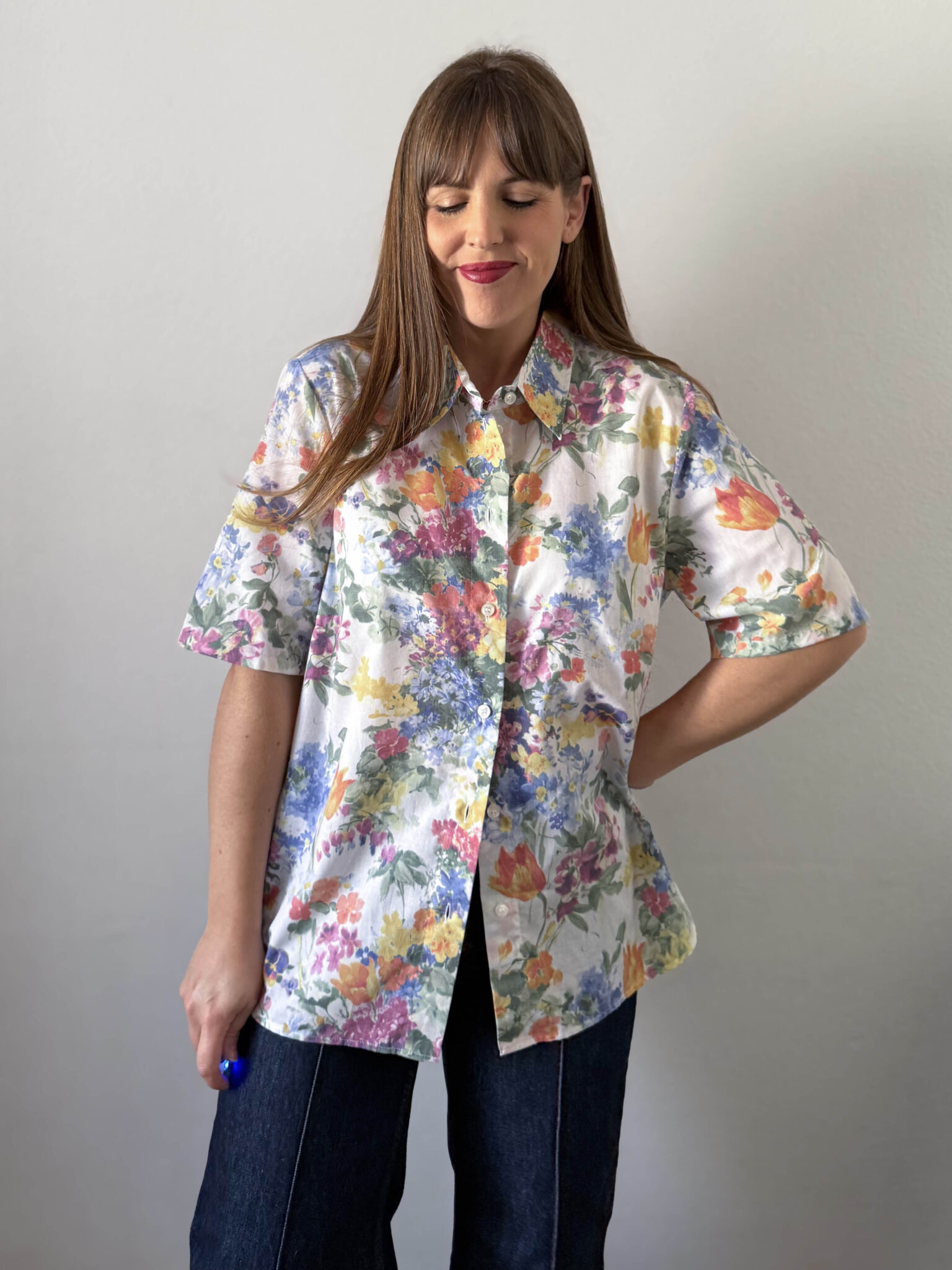 Imagen de Camisa flores multicolor (10)