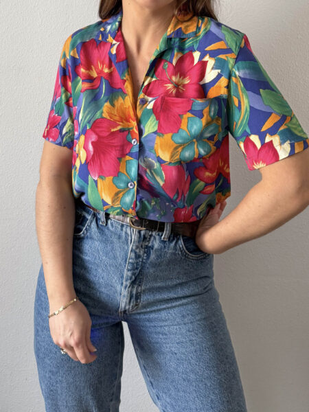 Imagen de Camisa flores tropical (6)