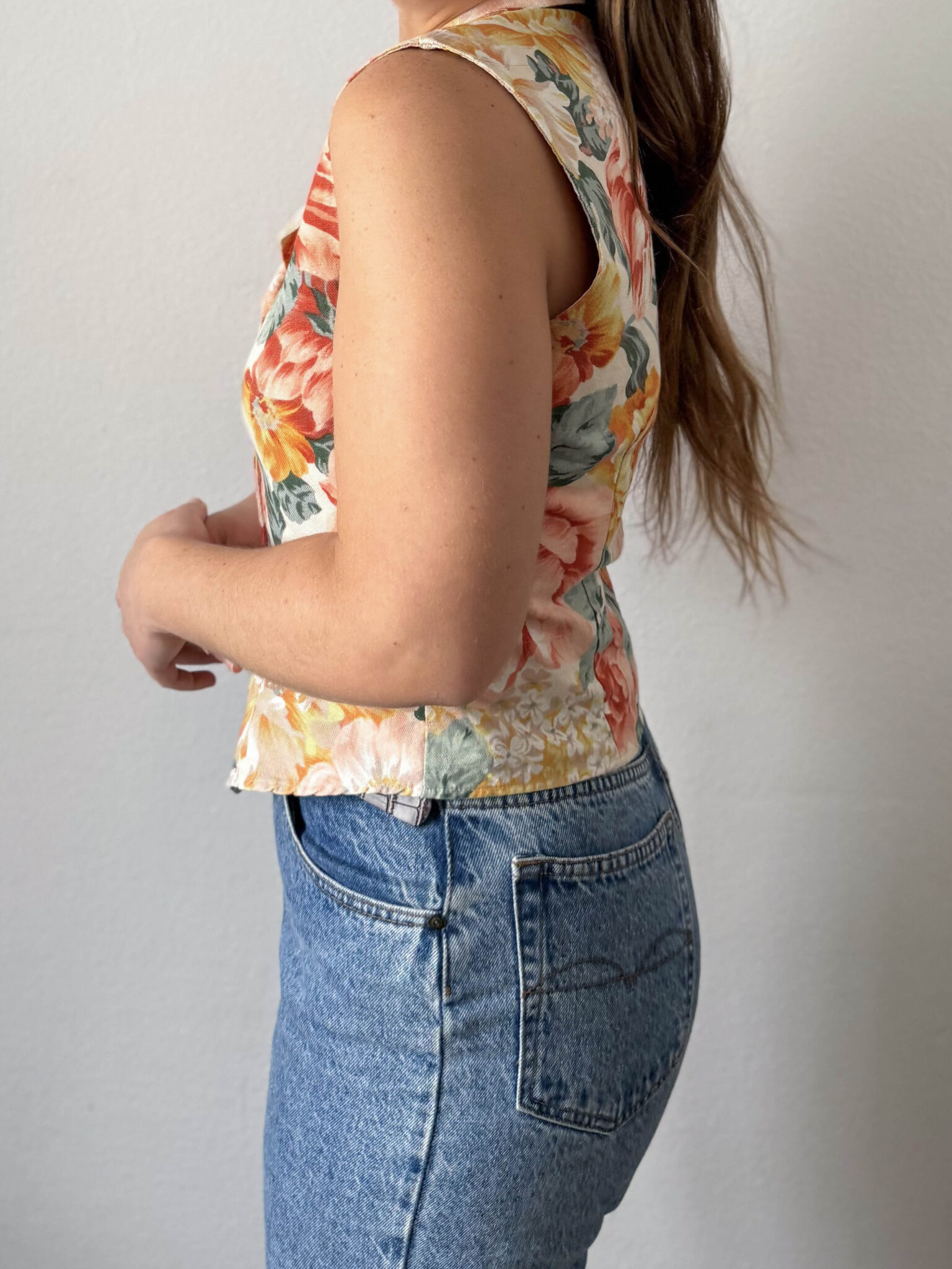 Imagen de Chaleco benetton flores (3)