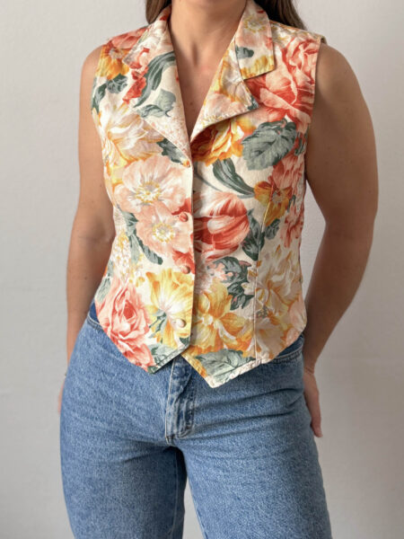 Imagen de Chaleco benetton flores (4)