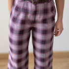 Imagen de Pantalon cuadros morados (5)