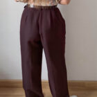Imagen de Pantalon pinzas color vino (4)