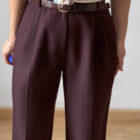 Imagen de Pantalon pinzas color vino (5)