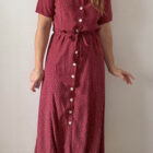 Imagen de Vestido granate con lunares (2)