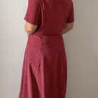 Imagen de Vestido granate con lunares (4)